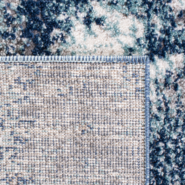 Trent Austin Design® Haslett Performance Navy/Gray Rug & Reviews Wayfair